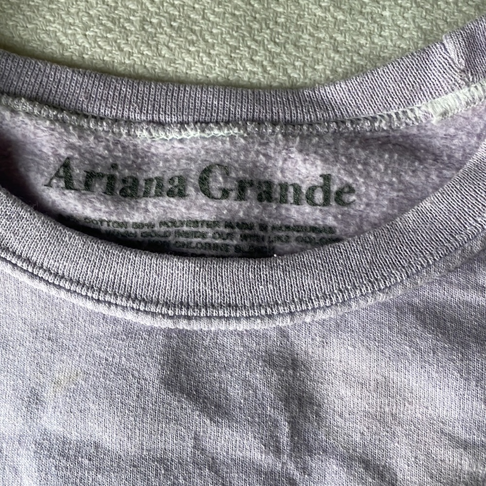 light purple ariana grande ‘break up with your gf’ crew neck